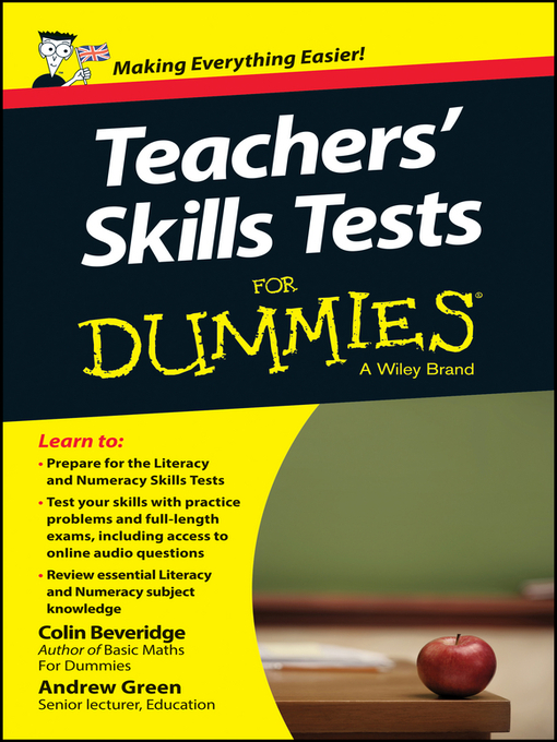 Title details for Teacher's Skills Tests For Dummies by Colin Beveridge - Available